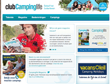 Tablet Screenshot of clubcampinglife.nl